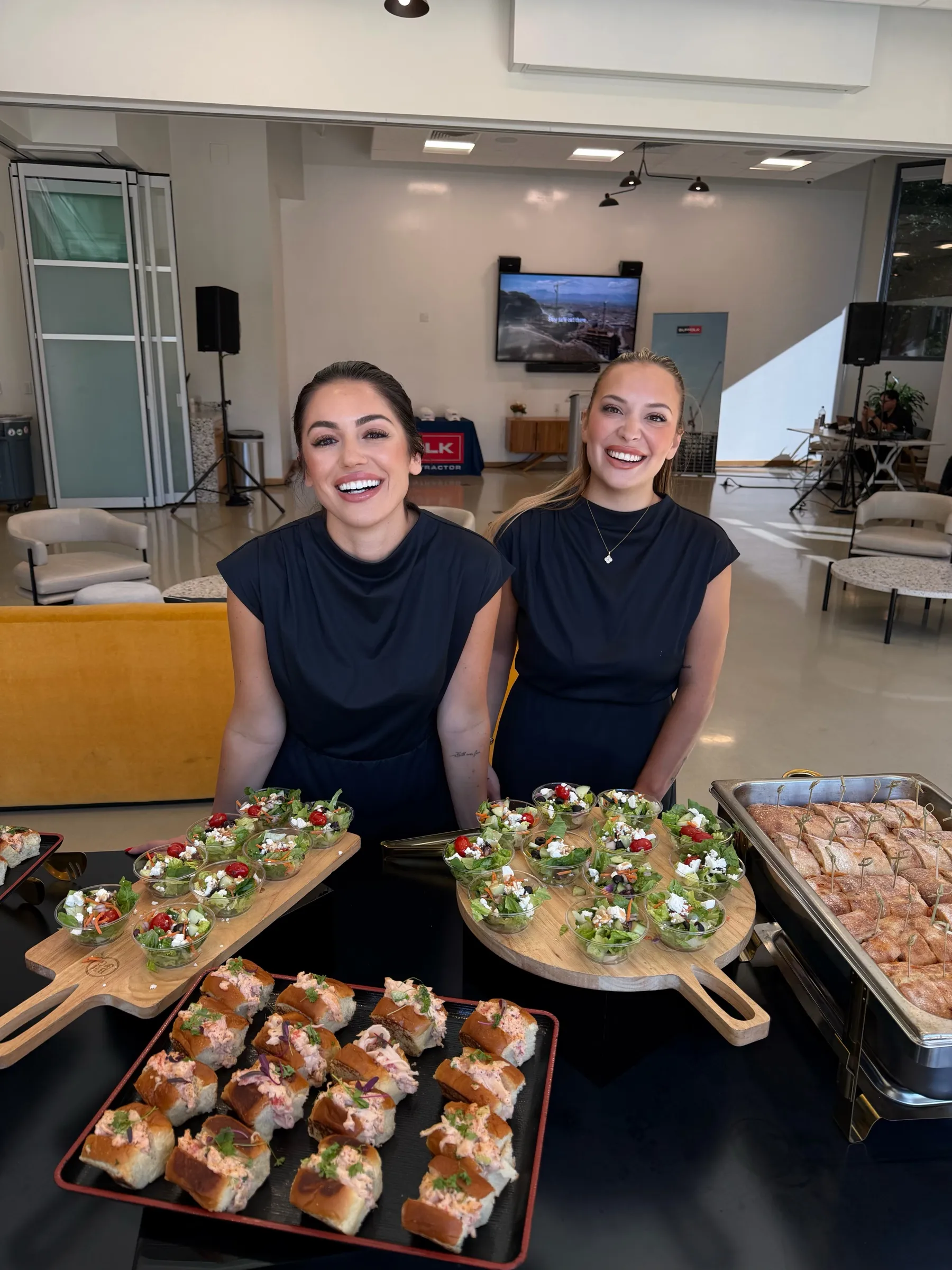 Giovanna & Nina styling a grazing display at a Las Vegas event
