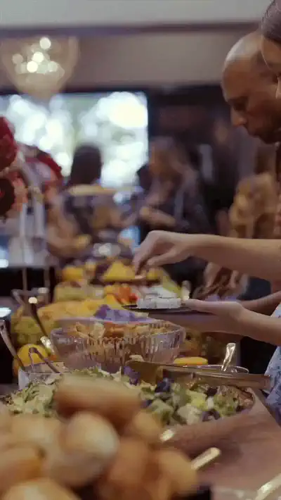 An abundant grazing table being arranged